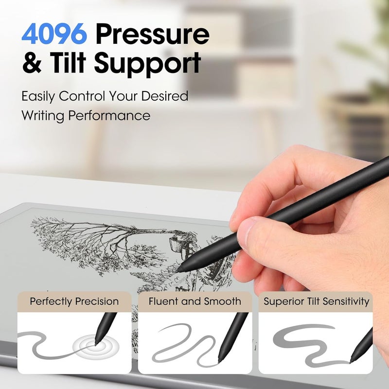 abasuto Magnetic 2 Pen with Eraser, EMR Digital Stylus for Remarkable Replacement, Alternative Marker Plus - Image 4